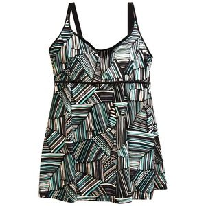 NWT Heat  Plus Size SwimDress Swimsuit 18 W